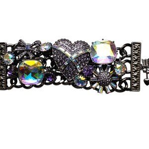 SALE!! Betsey Johnson Cross My Heart Statement Bracelet